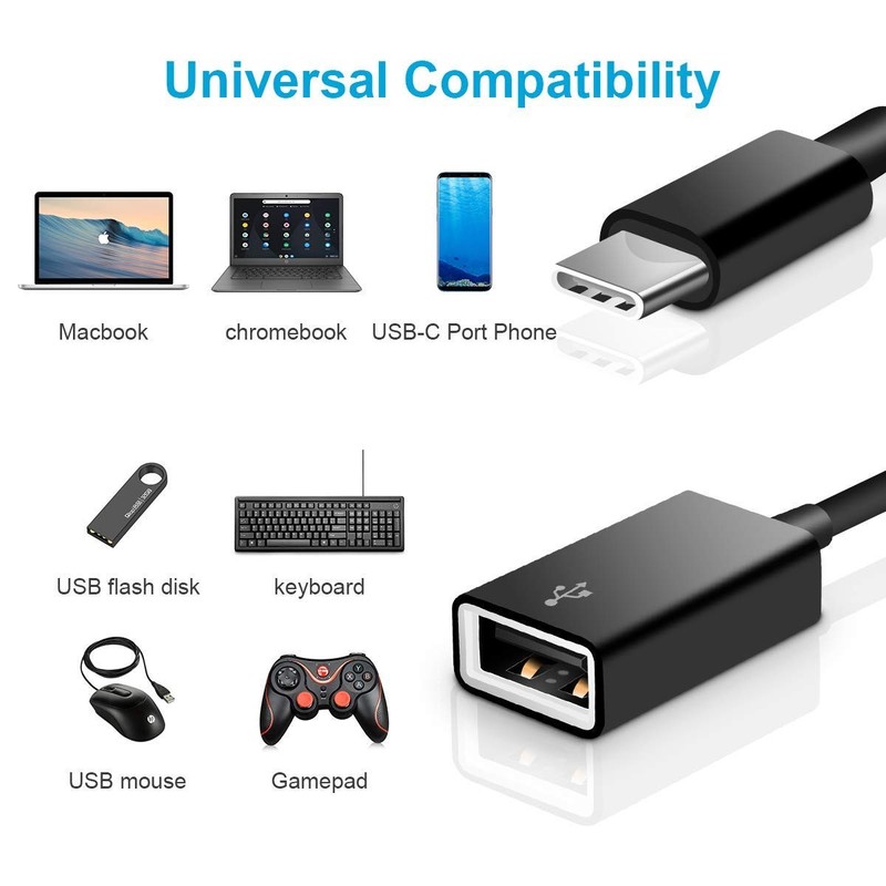 USB C to USB Adapter [2 Pack],Type-C OTG Cable Type C Male to USB A Female Usb gallery