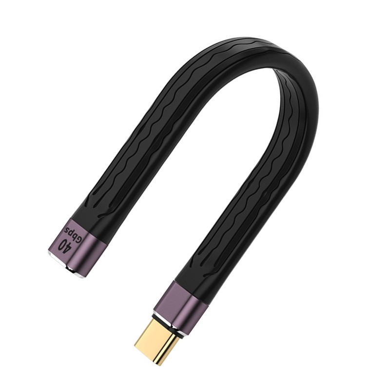 40Gbps 20V PD 100W Type C Data Cord Fast Charging Cable Short USB C Cable H