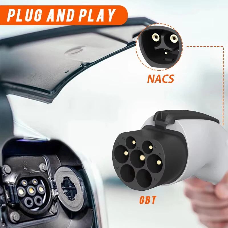 For Charging Station Tesl A To GBT Electric Car 250V EV Charger 32A 7KW NACS gallery