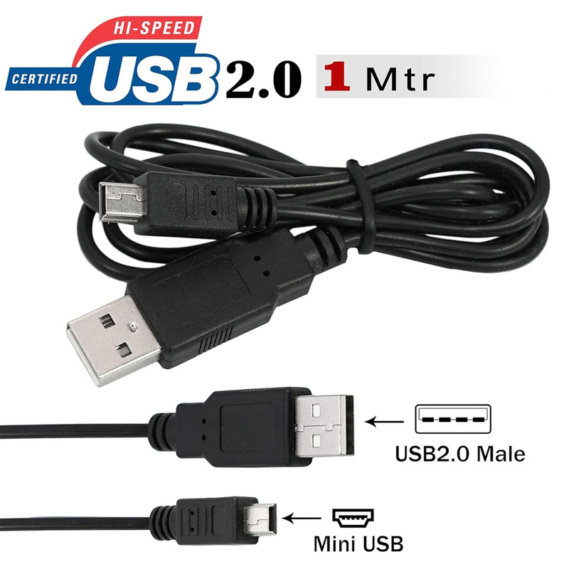 3FT Mini USB Data Sync Charger Charging Cable Cord SatNavs, Dash Cam Lot gallery
