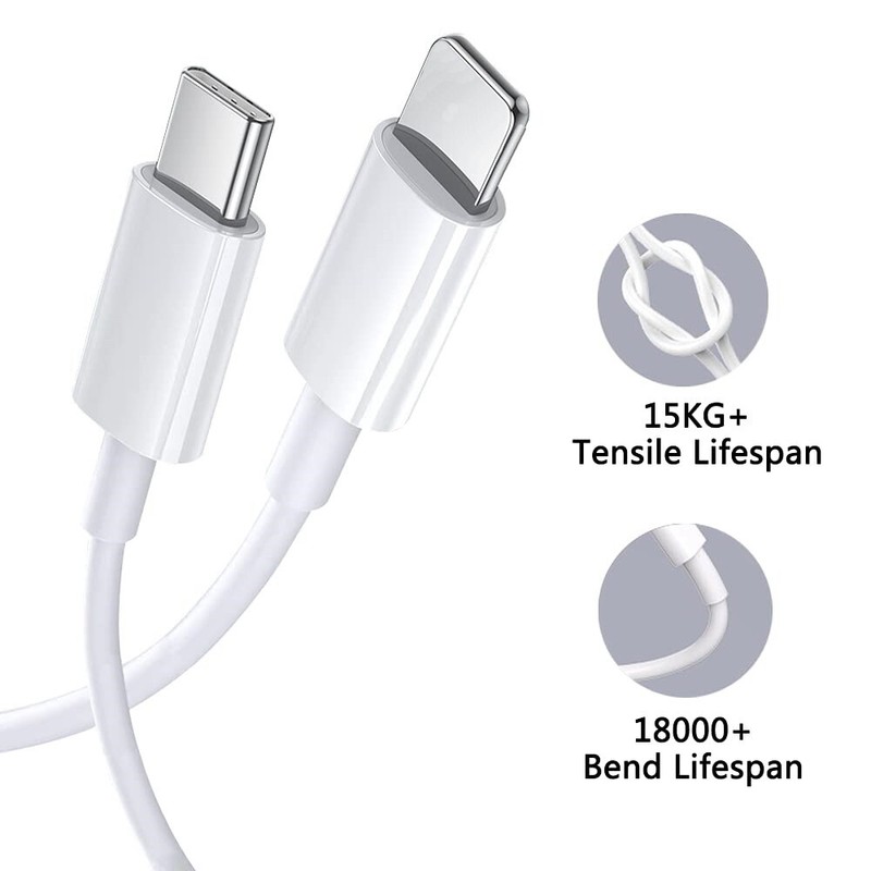Fast Charger Cable USB-C Power Charging Cord for iPhone 14/13/12/11/XS/XR/8 Lot gallery