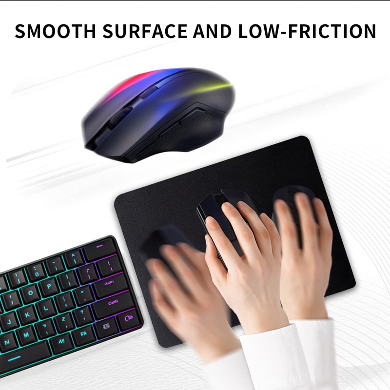 5 Pack Mouse Pad, Ultra-Smooth Gaming Mousepad, Non-Slip Rubber Base Waterpro... gallery