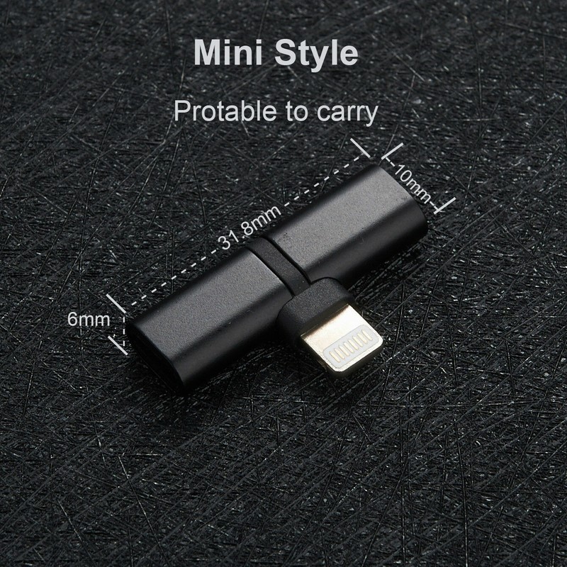 2in1 8 pin Adapter Headphone Jack Splitter Audio For iPhone 7 8 X XR MAX gallery