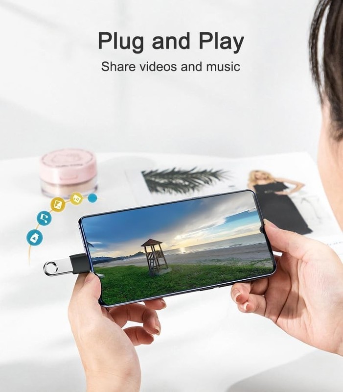 3-6Pcs USB-C 3.1 Male to USB A Female Adapter Converter OTG Type C Android Phone gallery