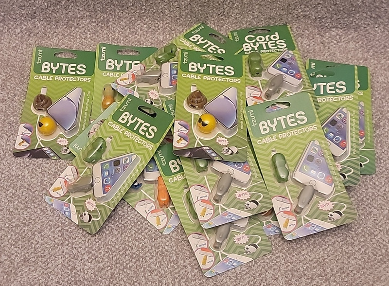 Tzumi Bytes Cable Protectors Assorted Helps Reduce Cable Breakage Lot of 16