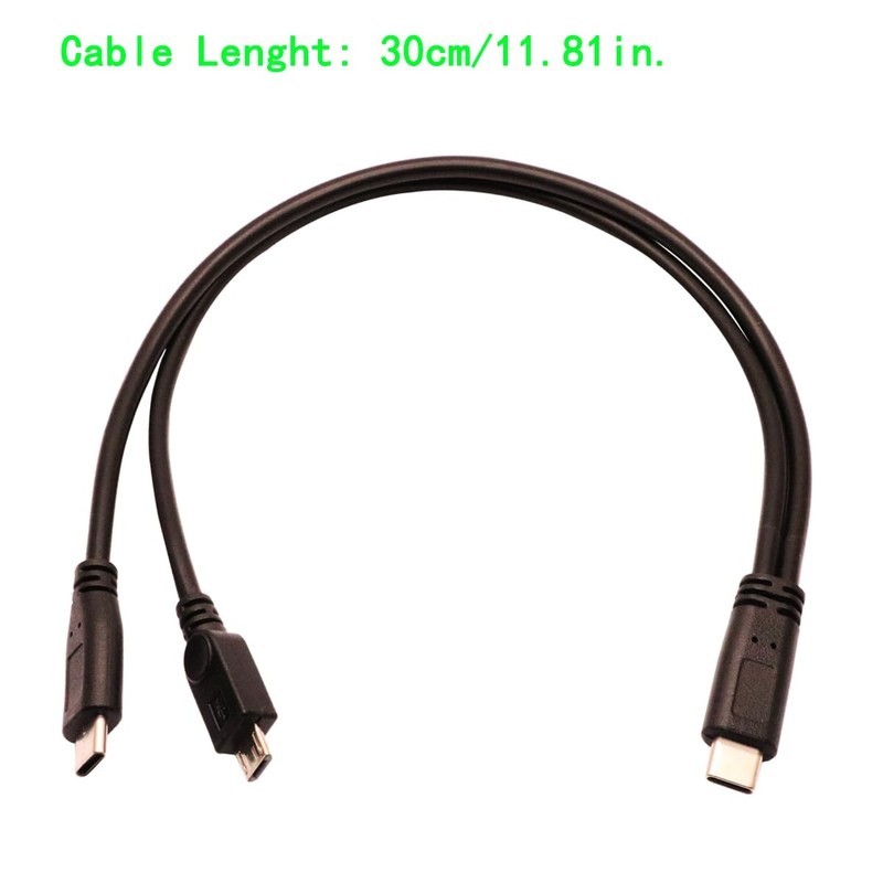 USB and Micro USB Splitter Charging Cable 2 in 1 to and Micro USB Charging Co... gallery