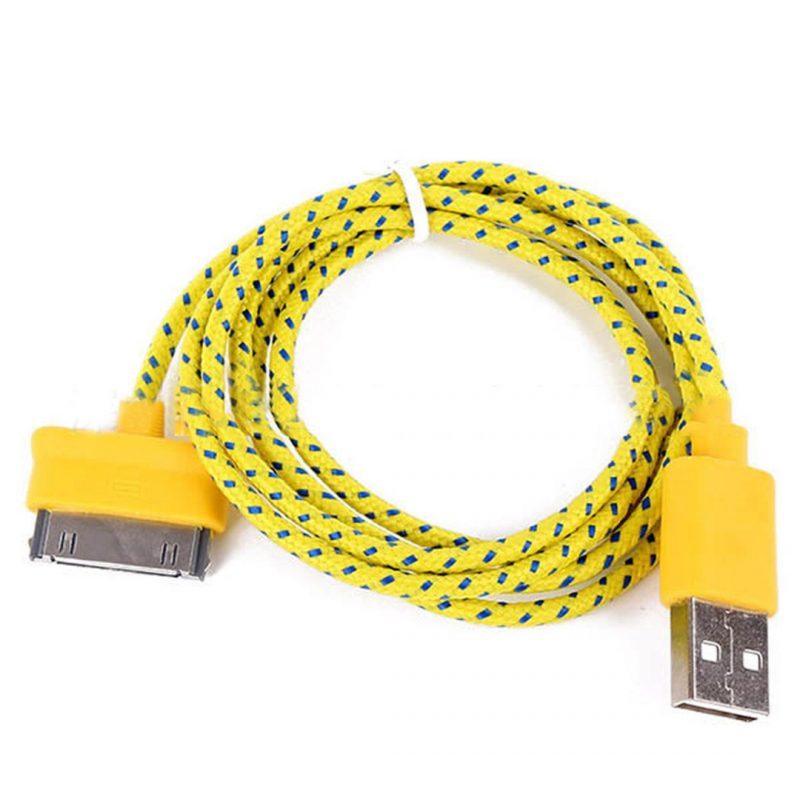 10FT FABRIC BRAIDED CHARGER CABLE power USB data sync FOR apple iPhone 4S ipod 3 gallery