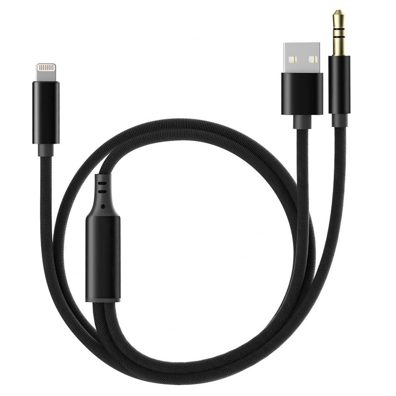 Charging Audio Cable For Iphone [Apple Mfi Certified], Lightning To 3.5