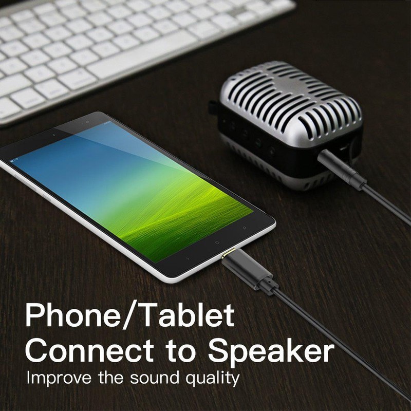 For Sony Xperia Models Audio AUX Cable Braided Nylon USB-C to Jack 3.5mm gallery