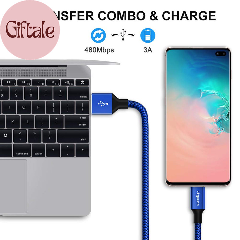 USB a to USB C Cable 5-Pack (3/3/6/6/10 Ft), Fast Charging Type C Charger Cord f gallery