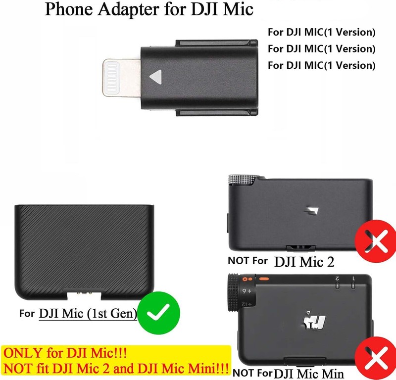 for DJI Mic 1st Mobile Phone Adapter Connector For iPhone 11/12/13/14/x/xr/xsmax gallery