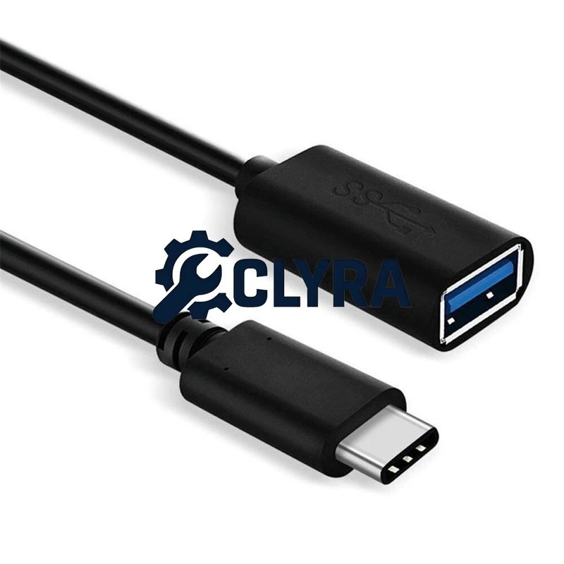 Black USB-C 3.1 Type C Male to USB 3.0 Type A Female OTG Converter Adapter Cable gallery