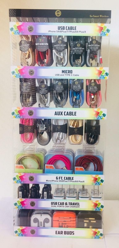 200 Pcs. Cell Phone Accessories & Chargers With Free Display Stand/Wholesale gallery
