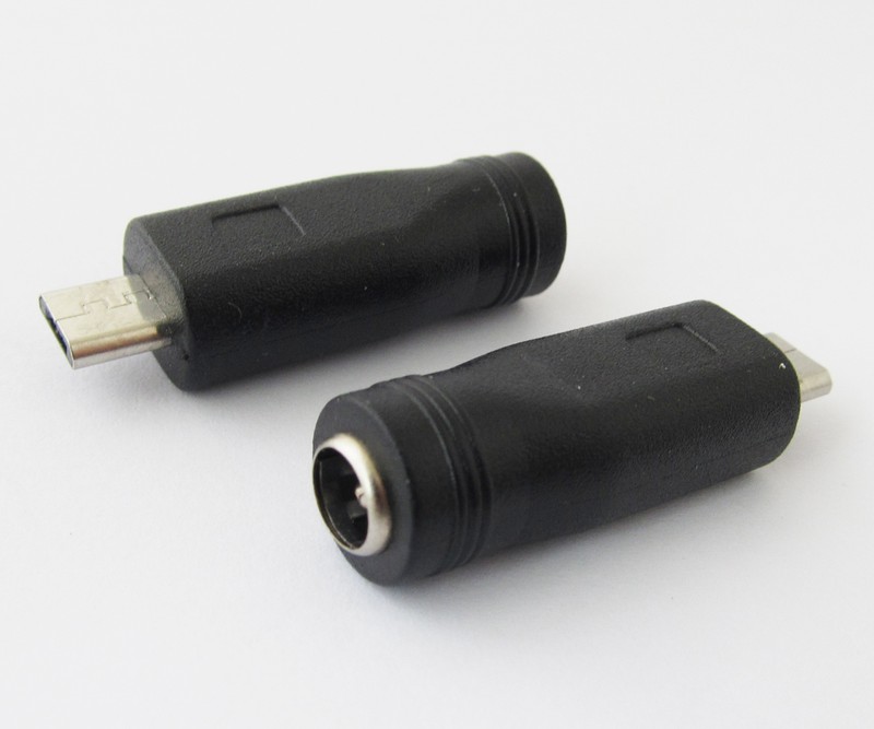 100pcs DC Power Supply 5.5×2.1mm Female to Micro 5pin USB Male Adapter Converter