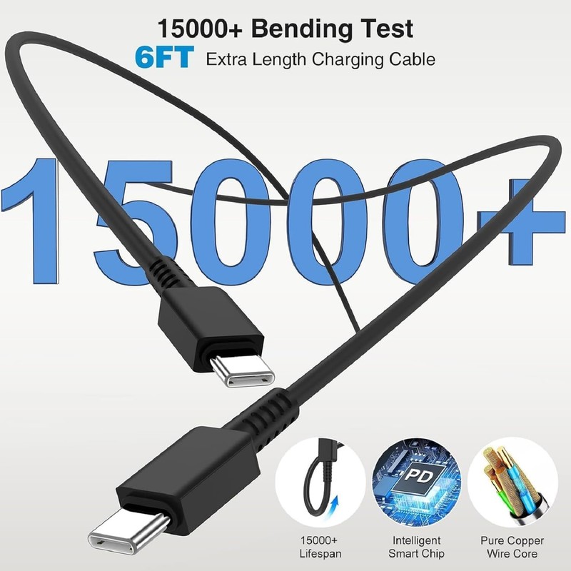 Original 45W Fast Wall Charger+Type C Cable For Samsung Galaxy Z Fold6 Z Flip6/5 gallery
