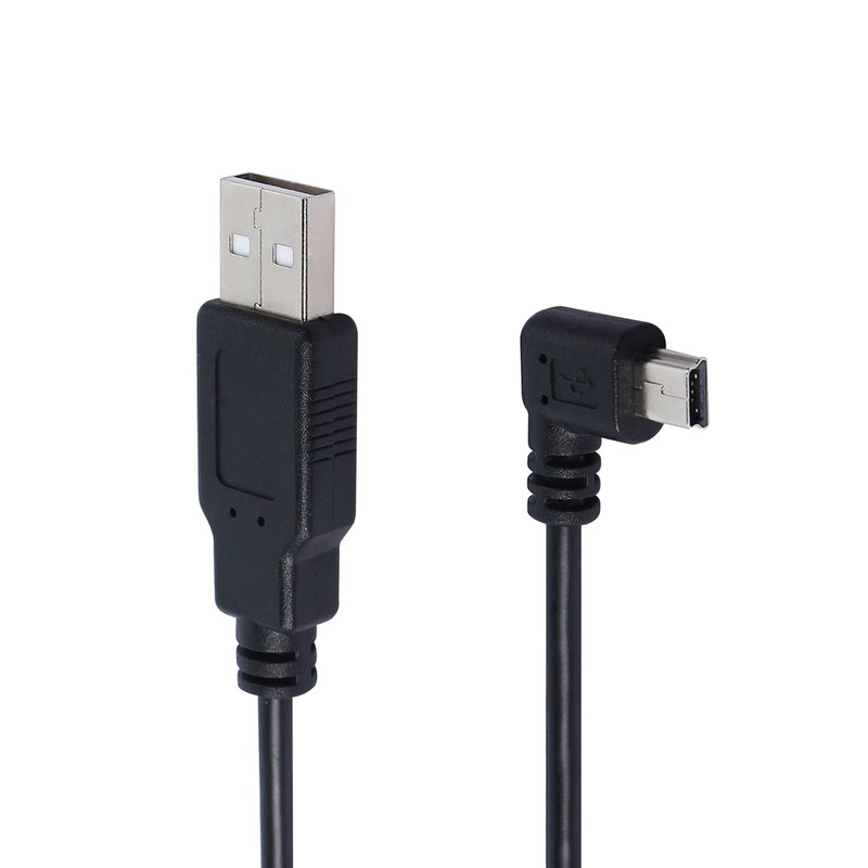90 Degree Mini USB To USB 2.0 Extension Cable Mini 5pin Right Angle 1.5m