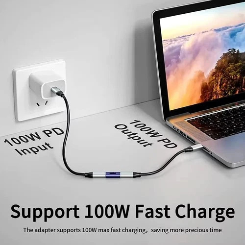 USB 4 Type C Female to Female Adapter Coupler 240W 40Gbps 8K for Thunderbolt Lot gallery