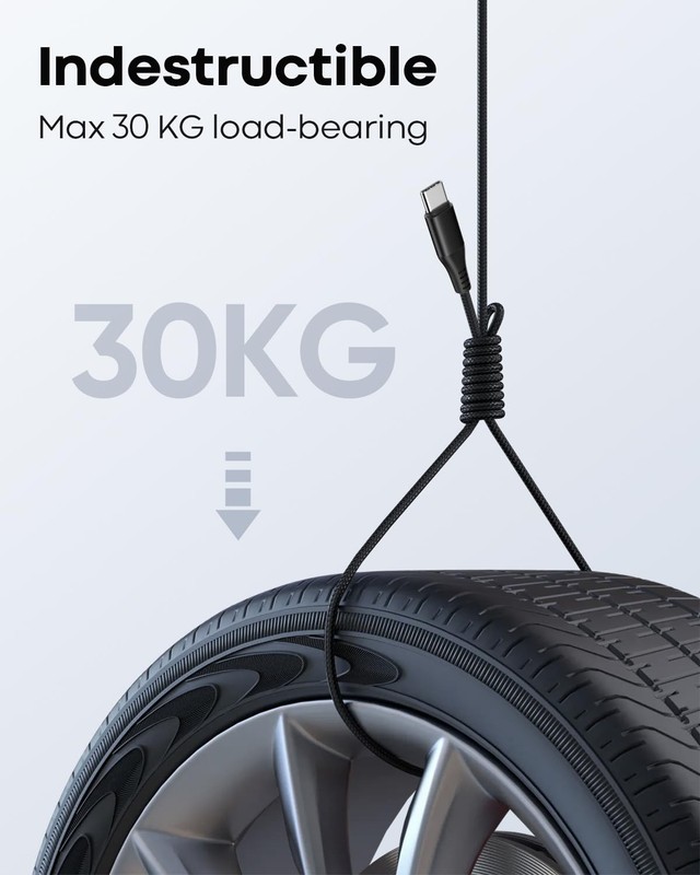 Flexible 20ft USB C Cable for Galaxy/LG/Switch gallery