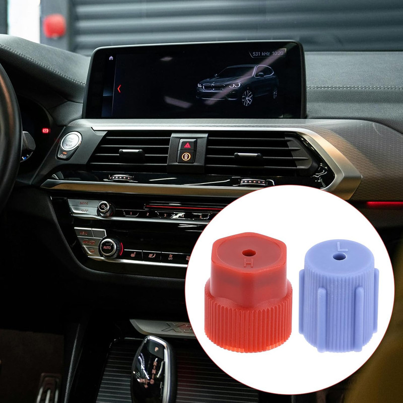10Pcs Ac Charging Port Caps, 13Mm & 16Mm AC System Service Valve Cap Leak-Proof gallery
