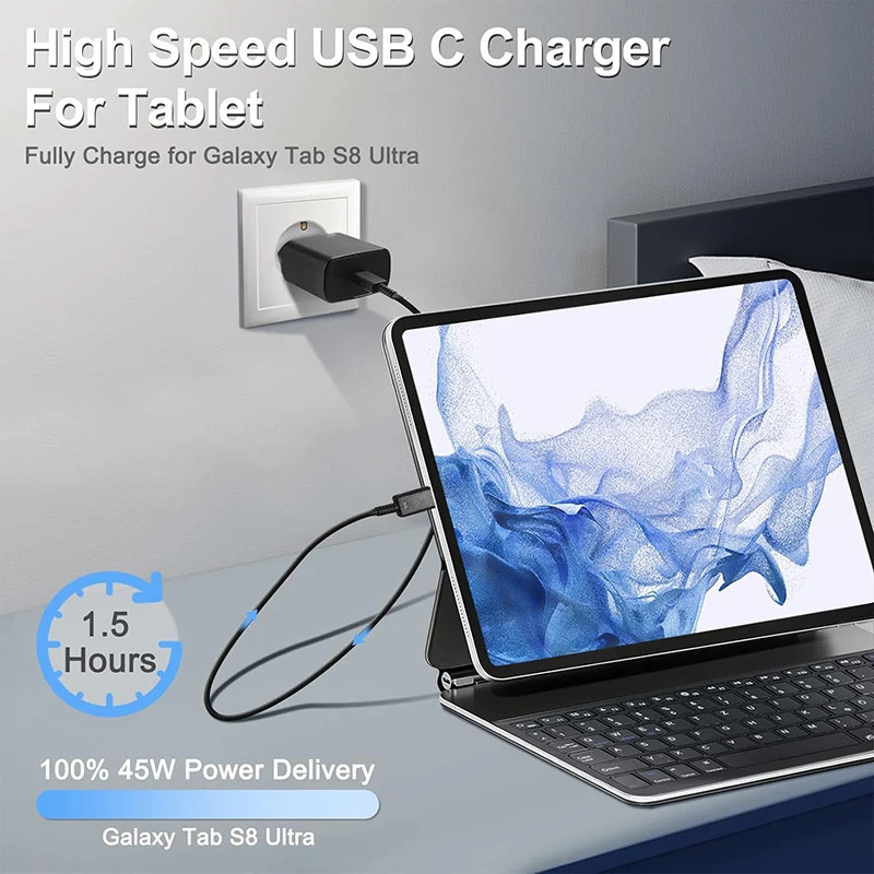 Original Samsung 45W Super Fast Charger Adapter Galaxy Note 20 S24 S24+ S23Ultra gallery