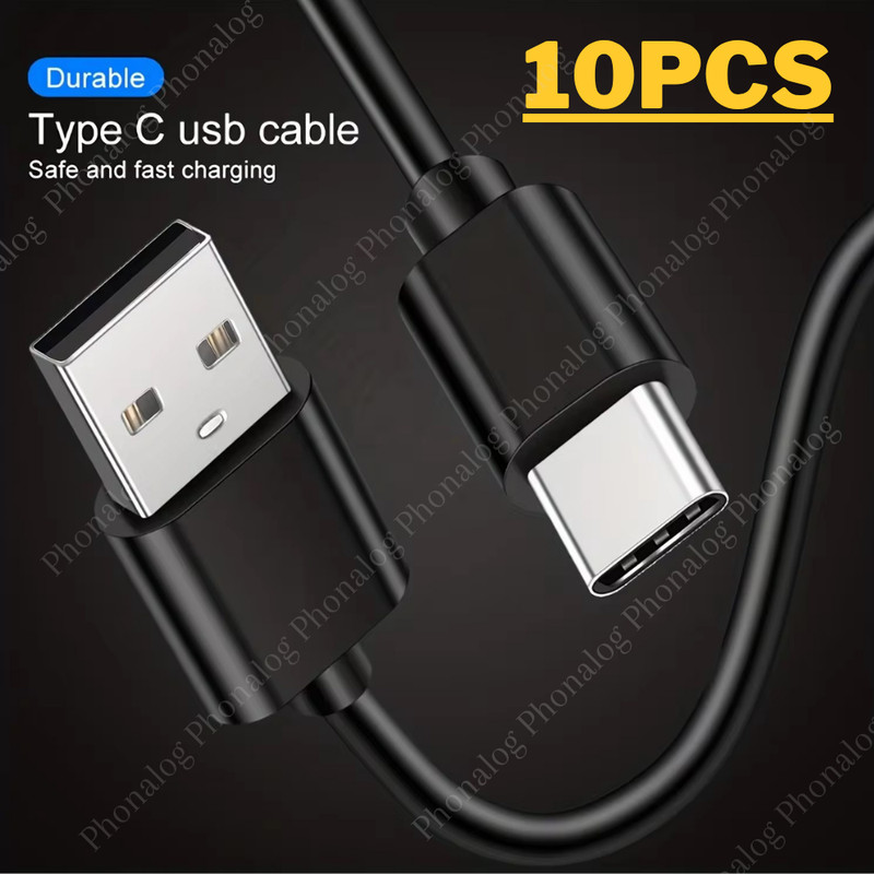 10X USB Type C Cable 4ft For Samsung iPhone 15 16 Pro Fast Charger Charging Cord