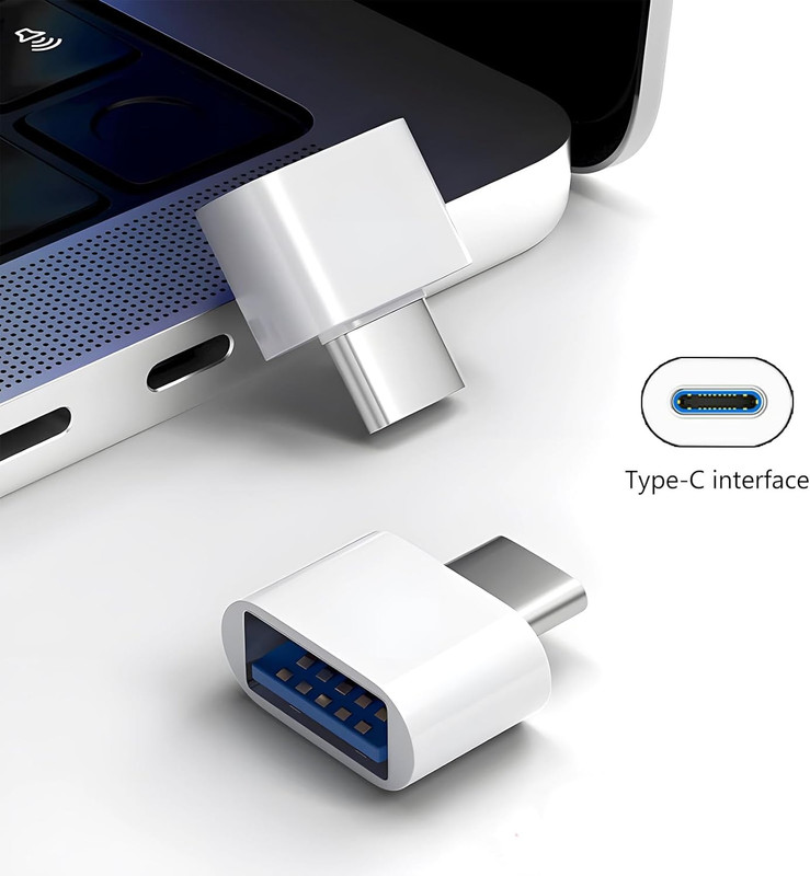 10 Pack USB-C to USB Adapter, USB Type-C to a Female for Flash Drive, Mouse, Key gallery