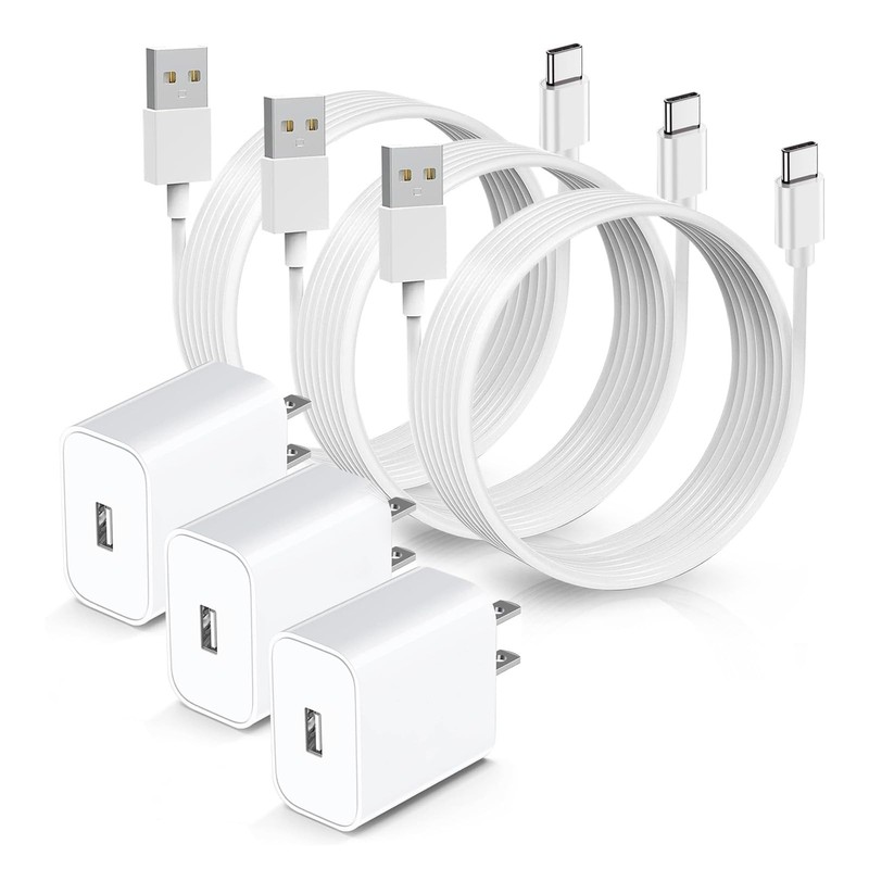 3 Pack 5V 2A 10FT USB Type C Camera Charger for Eufy Security SoloCam S220/S3…