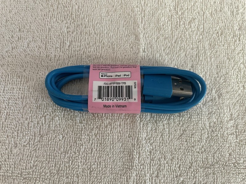 Apple iPhone 3 Foot Blue Lightning Charging Cable CHEAP Fast Ship Electronics gallery