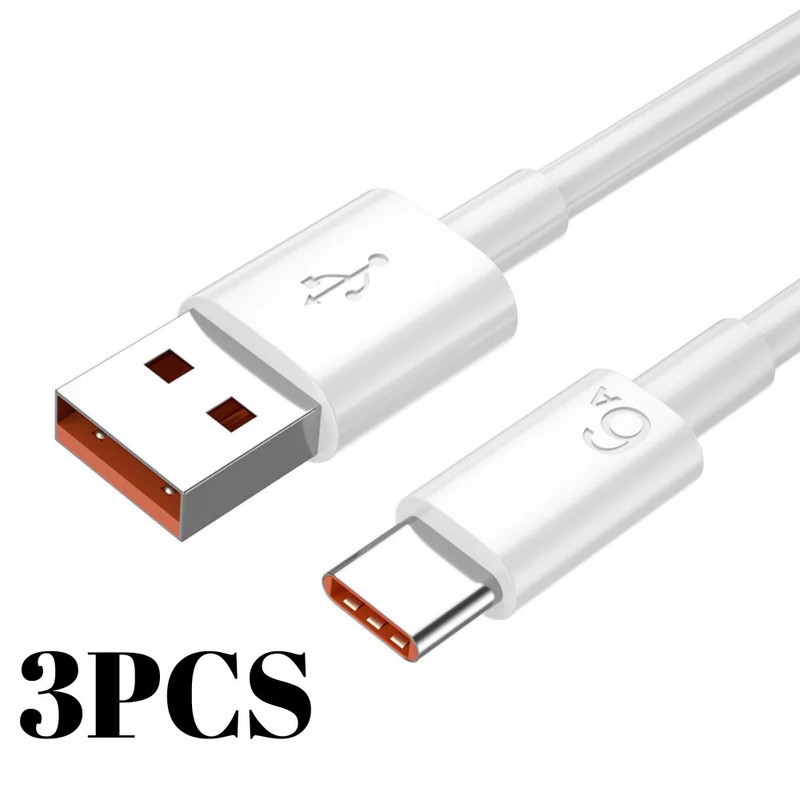 6A 66W USB To Type C Cables Super Fast Charging Phone Charger Data Cord For iPho