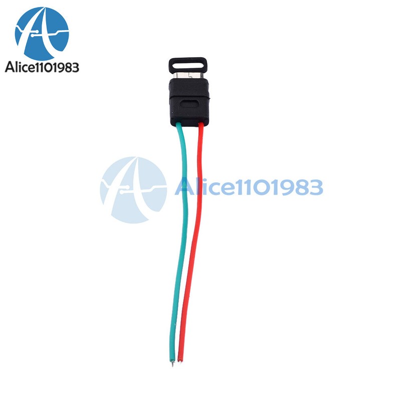 2 Pin USB 3.1 Type-C Connector Welding Wire Waterproof Female Socket Charging gallery
