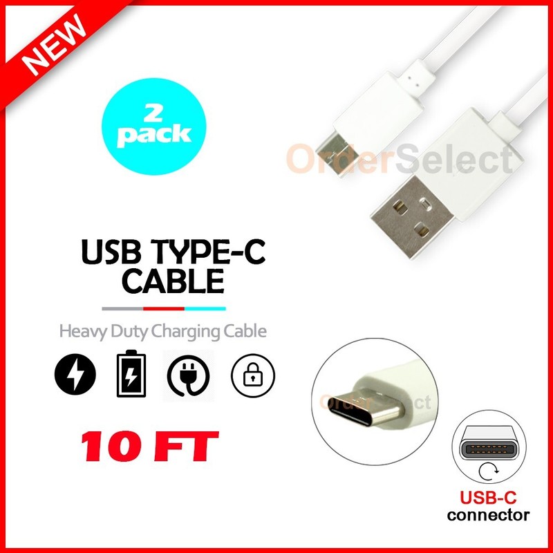2X 10′ USB Type-C Charger Cable Cord for Google Pixel 6 / Pixel 6a / Pixel 6 Pro