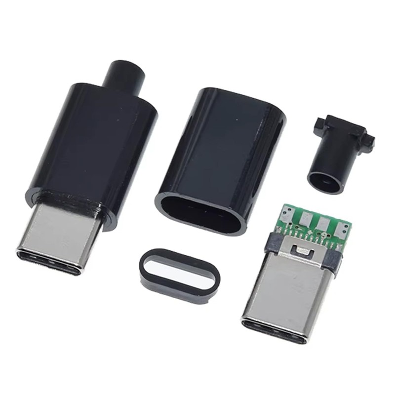 20 Set USB-Connector Kit DIY, 24 Pin USB 3.1 -Plug with PCB Board and Housing... gallery