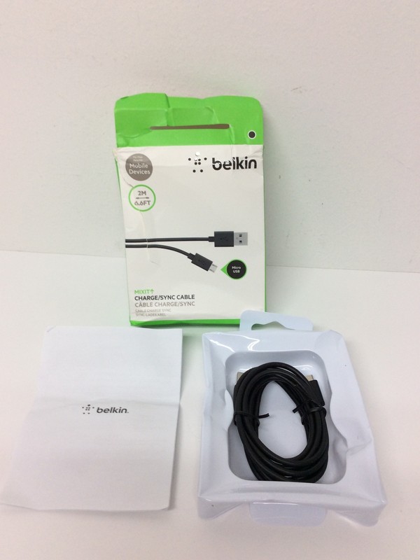 BELKIN MIXIT Micro-USB to USB Charging / Sync Cable 6.6 ft BLACK F2CU012bt2M-BLK