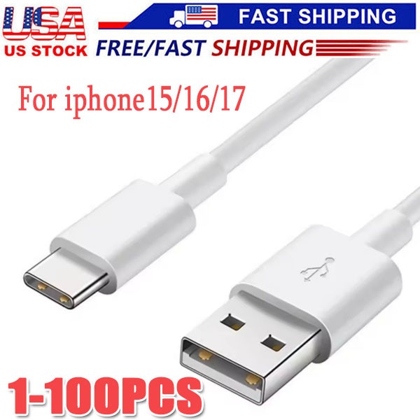 IPhone17 16 15 Pro Max USB-A Cable Fast Charger Type C Charging Data lot Cord