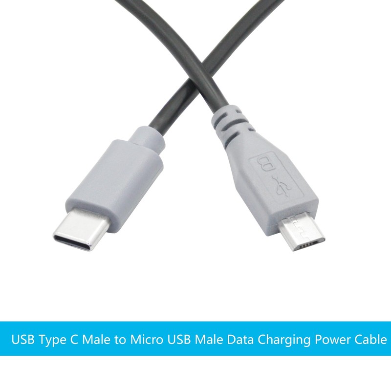 3 PCS 10 Inch USB C To Micro USB Cable OTG Charging Data Sync Converter gallery