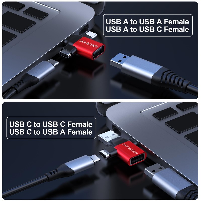 Data Blocker, 4-in-1 Universal USB Data Blocker, Protection from Illegal Down... gallery