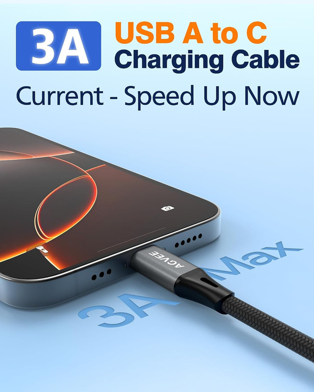 3Ft Carplay Cable for Iphone 17 16 15, [USB-IF Certified] Coiled USB-A to USB-C gallery