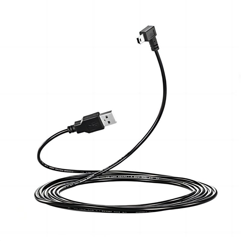 3M USB A to Mini B USB Cable 90 Degree Data Sync Charge Cord with 5 pcs Wiring
