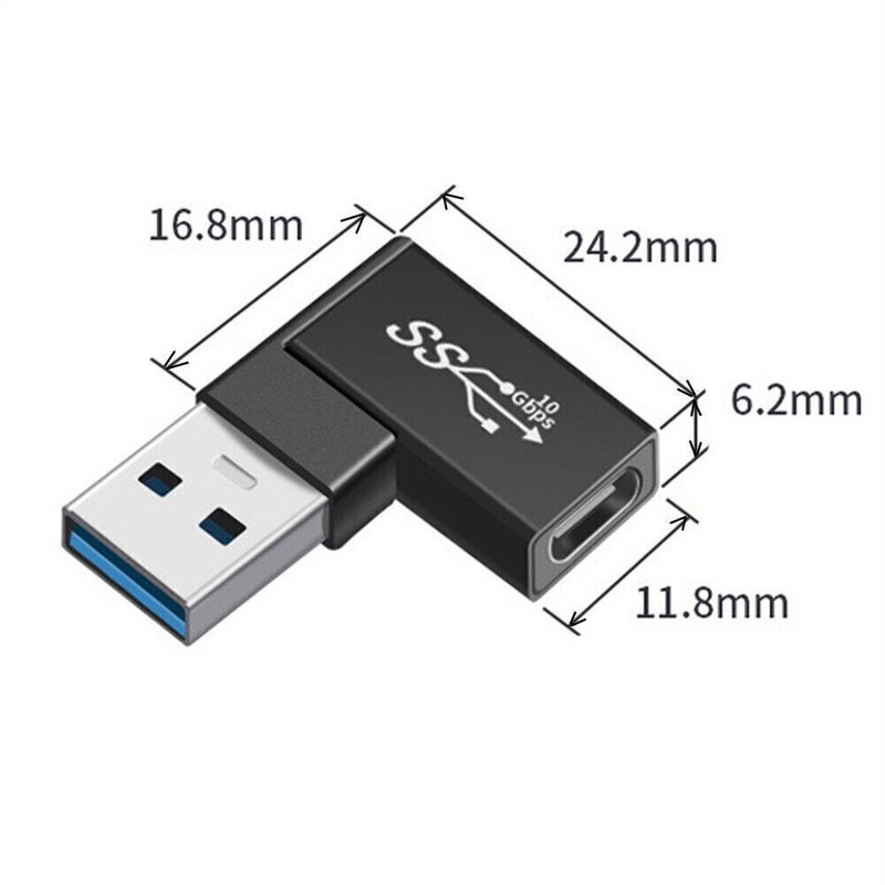 Chenyang 3pcs/lot Angled 90 Degree USB 3.1 Type C Male FemaleUSB3.0 Type Female gallery