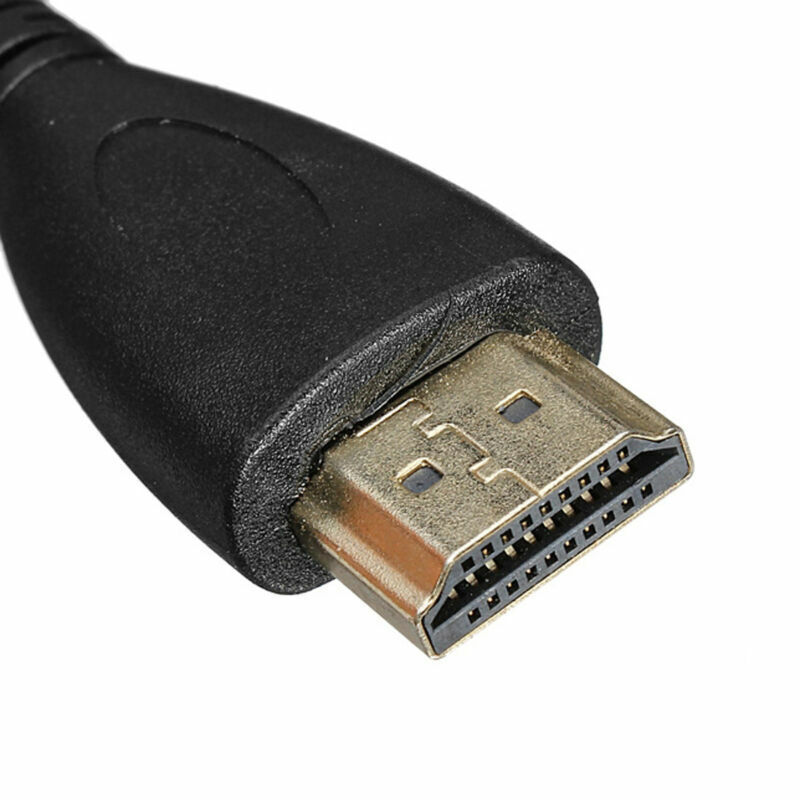 90 Degree Right Angled Type Mini HDMI Male to HDTV Male Stretch Spring Cable gallery