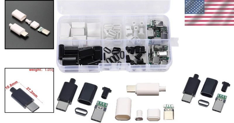 High-Speed USB 3.1 Type C Connectors & PCB Board - 20 Pack for Devices gallery
