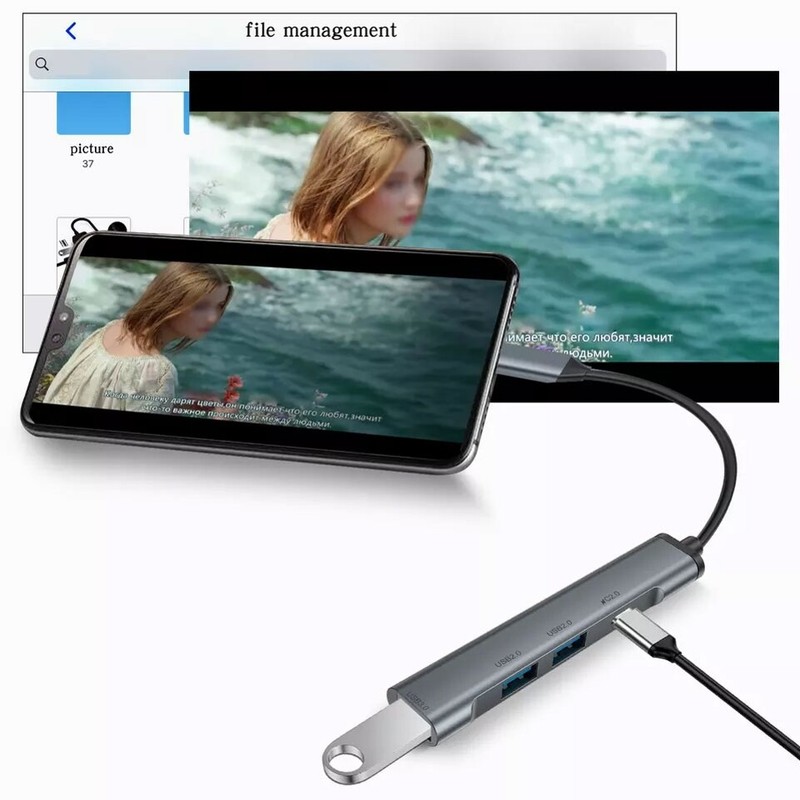For Samsung Galaxy Z Flip5/Flip4/Flip 3 5G - 4-in-1 Hub PD USB-C Adapter TYPE-C gallery