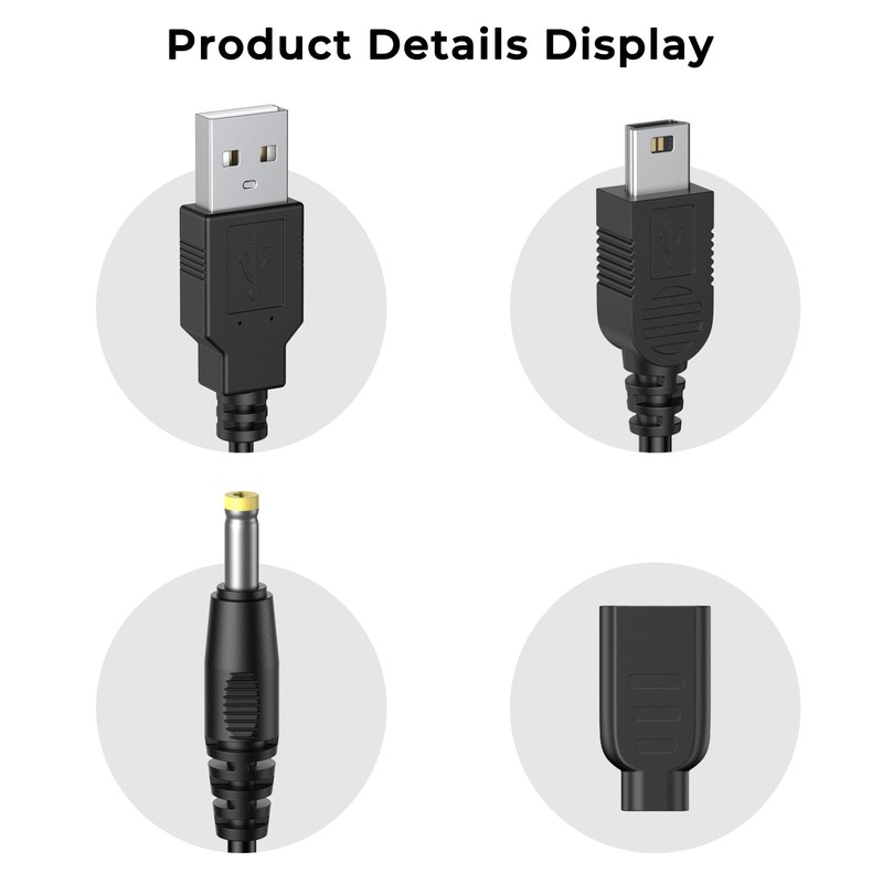 2 Pack PSP Charger Cable, PSP Charger USB PSP Power Cord for Charging Sony PS... gallery
