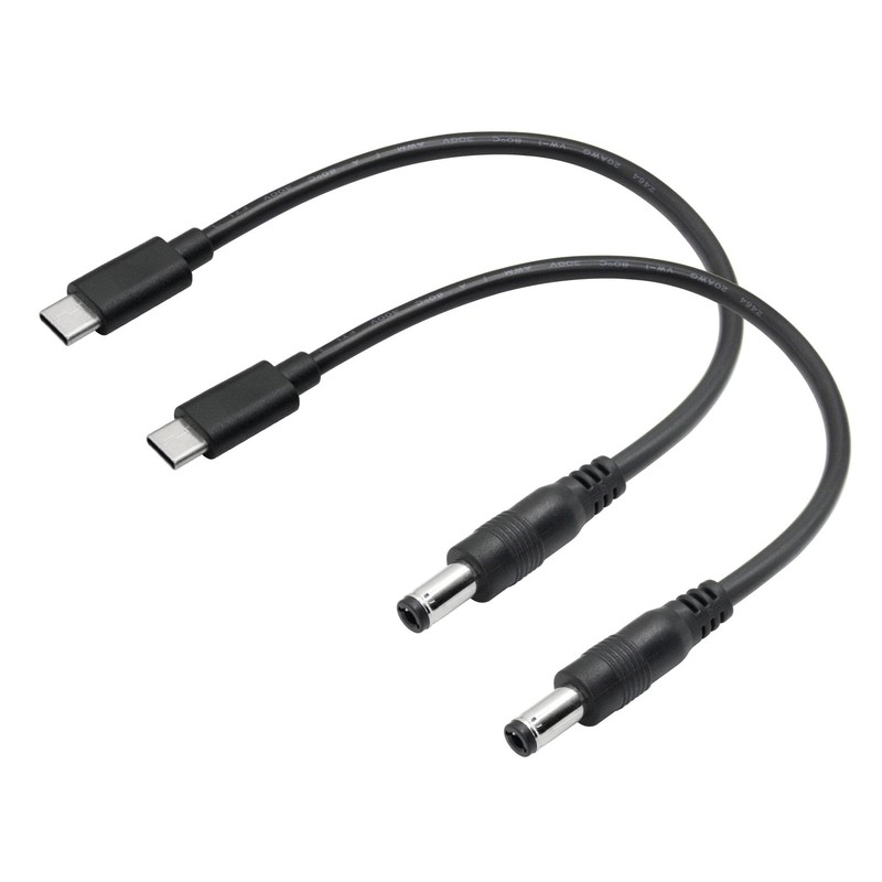 Short DC 5.5mm x 2.5mm to USB Power Cord 6inch, DC 5525 to USB Plug 5V 5A Pow...