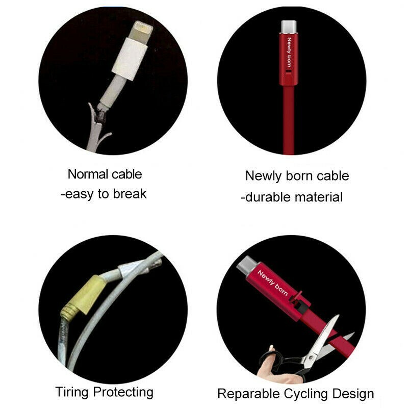  USB Data Sync Charging Cable Cord 1.5m Repair Recycling Renewable Charging Cord gallery