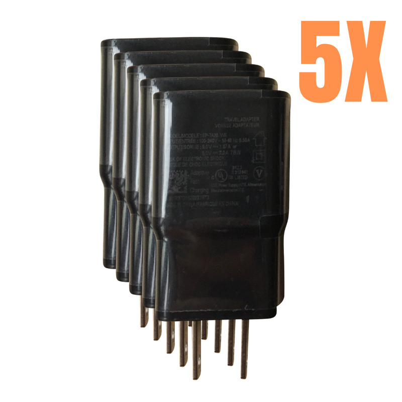 1-1000 Lot Bulk Adaptive Fast USB Wall Charger Block Power Adapter For Samsung