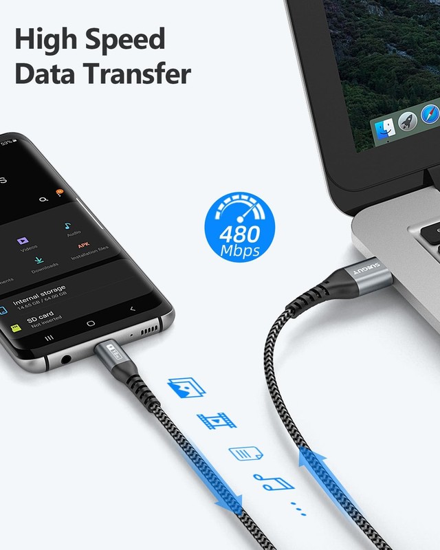 2 Pack 10ft USB C Cable 3A Fast Charging USB A to Type C Charger Cord Lead gallery