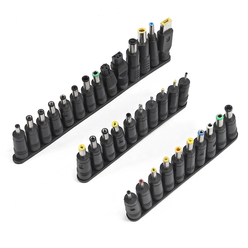 34 Pcs Universal DC Connectors Plug Kit Power Adapter Connector Jack Tips gallery