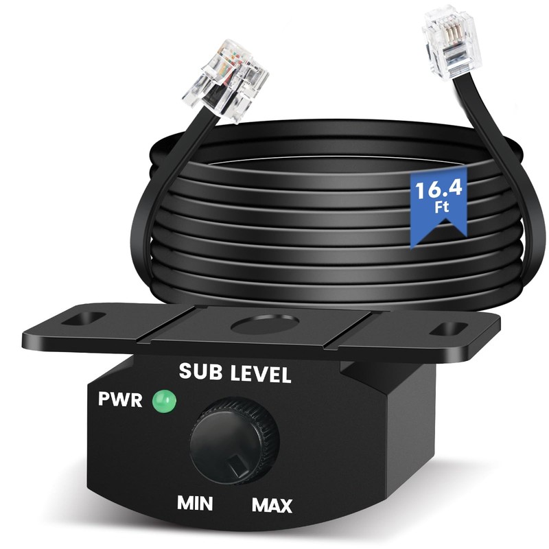 Universal Bass Control Knob for Car Amplifier with 4 PIN Extension Cable 5M/1...