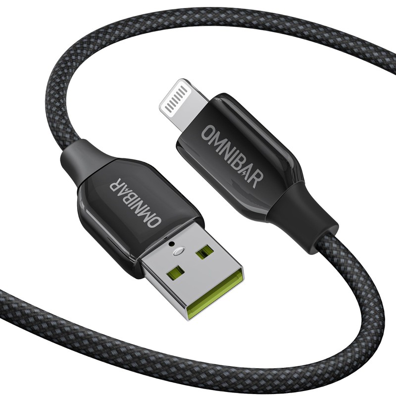 Heavy Duty USB A to Lightning Cable 6FT, MFi Certified Apple Lightning Cable,…